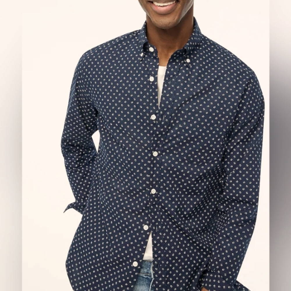 J. Crew Men's Flex Casual Shirt New Size Medium